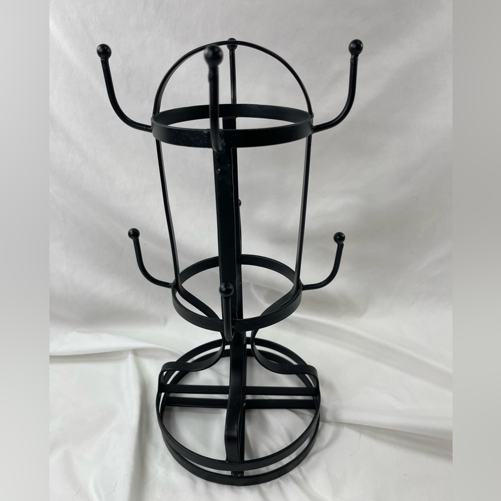 Black Metal Mug Tree Stand